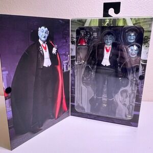 NECA 7" Grandpa Munster Action Figure The Munsters Ultimate Black White 2023